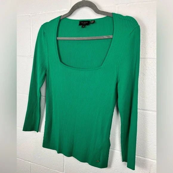 Ted Baker Square Neck Ribbed Top - Picture 4 of 12